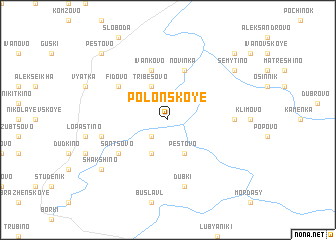 map of Polonskoye