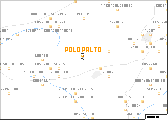map of Polop Alto