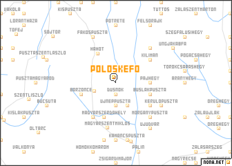 map of Pölöskefő