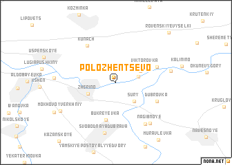 map of Polozhentsevo