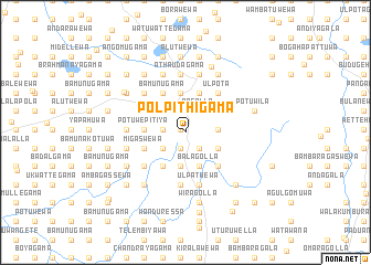 map of Polpithigama