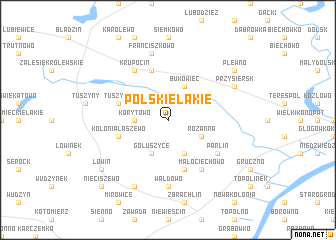 map of Polskie Łąkie