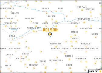 map of Polšnik