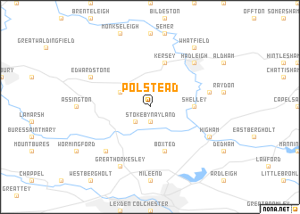 map of Polstead