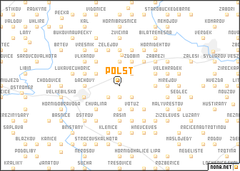 map of Polšť