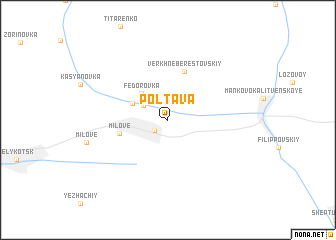 map of Poltava