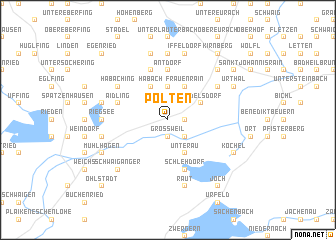 map of Pölten