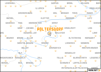 map of Poltersdorf