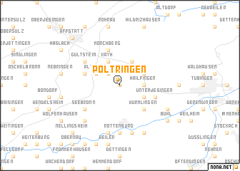 map of Poltringen