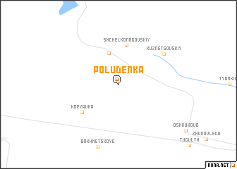 map of Poludenka