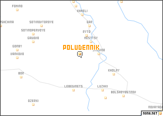 map of Poludennik