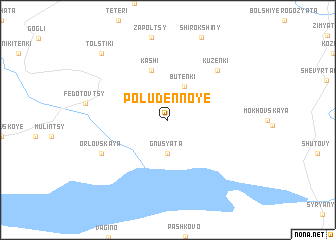 map of Poludennoye