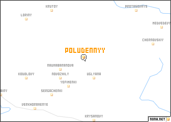 map of Poludennyy