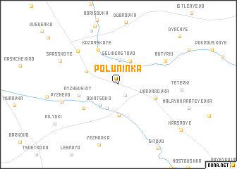 map of Poluninka