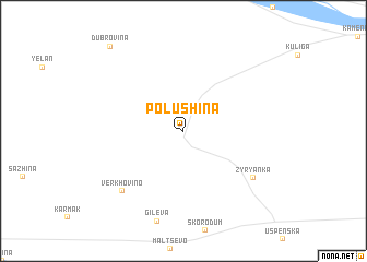 map of Polushina