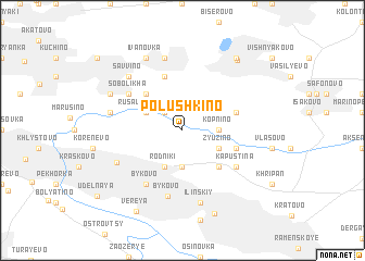 map of Polushkino