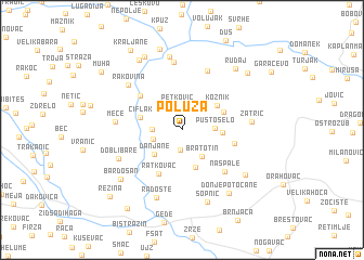 map of Poluža