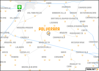 map of Polverara