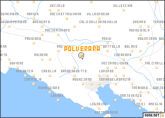 map of Polverara