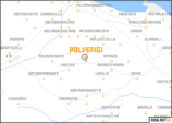 map of Polverigi