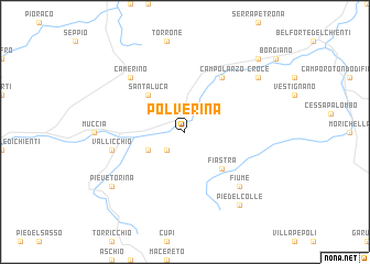 map of Polverina