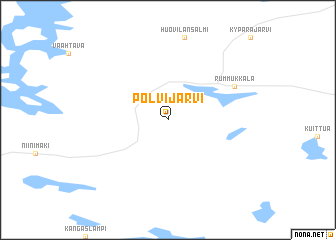 map of Polvijärvi