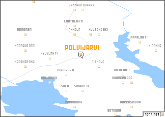 map of Polvijärvi