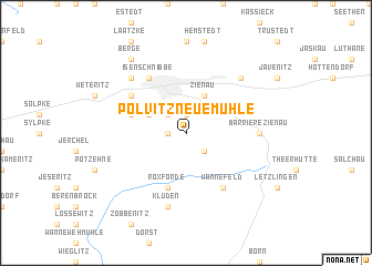 map of Polvitz-Neuemühle