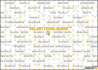 map of Polwatte Ihalagama