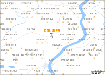 map of Półwieś