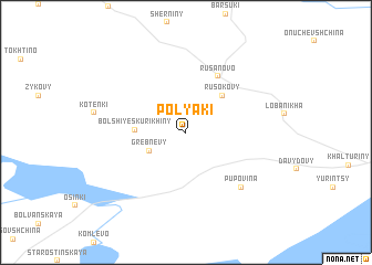 map of Polyaki