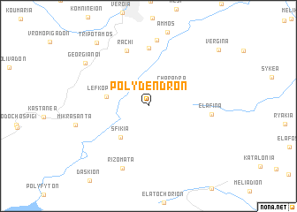 map of Polýdendron