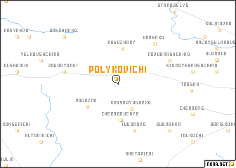 map of Polykovichi