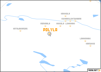 map of Pölylä