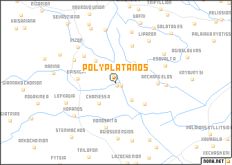 map of Polyplátanos