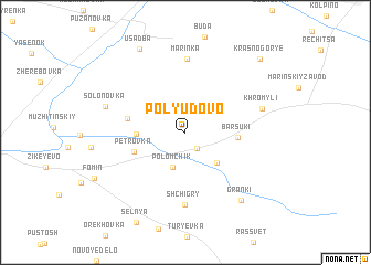 map of Polyudovo