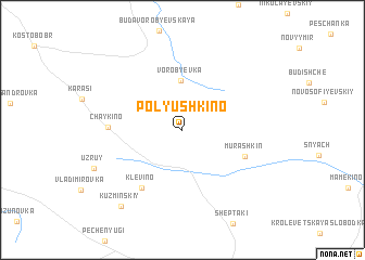 map of Polyushkino