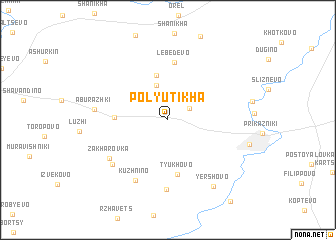 map of Polyutikha