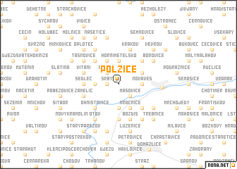 map of Polžice