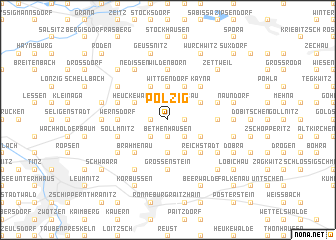 map of Pölzig