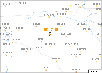 map of Polziki