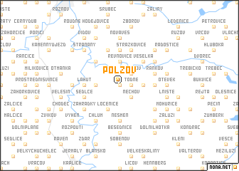 map of Polžov