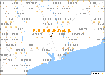 map of Pomadi Brofoyedru