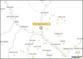 map of Pomahuaca