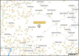 map of Pŏman-ni