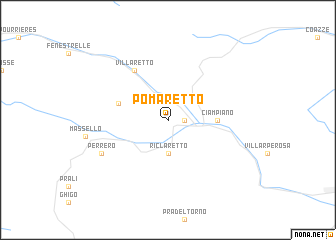 map of Pomaretto