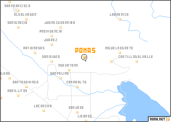 map of Pomas