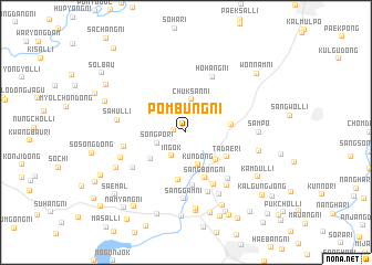 map of Pŏmbung-ni