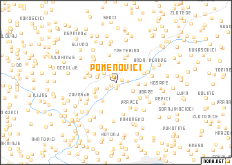 map of Pomenovići