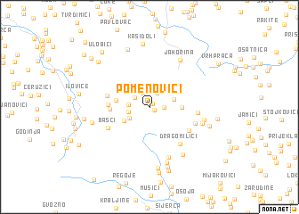 map of Pomenovići